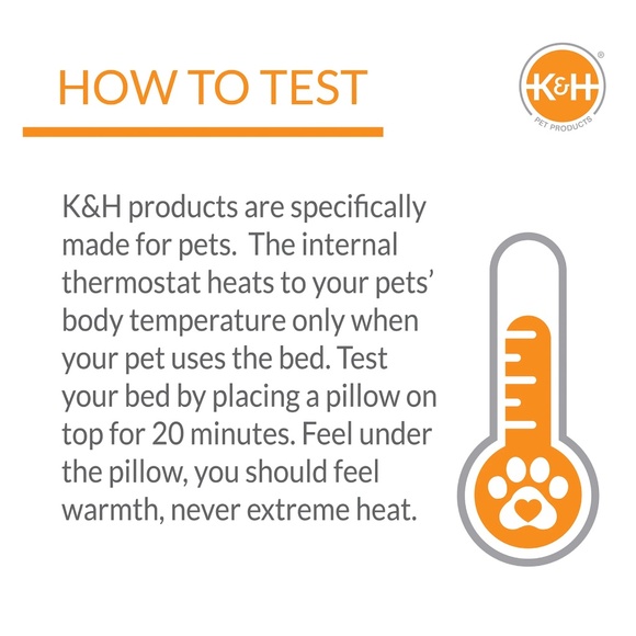 K&H Thermo-Kitty Mat (Heated Pet Bed) 12.5 x 24 Inches - Picture 10 of 10